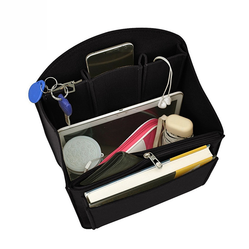 Backpack Insert Organizer - ABLN-2PCS منظم المكياج من اللباد، حقيبة