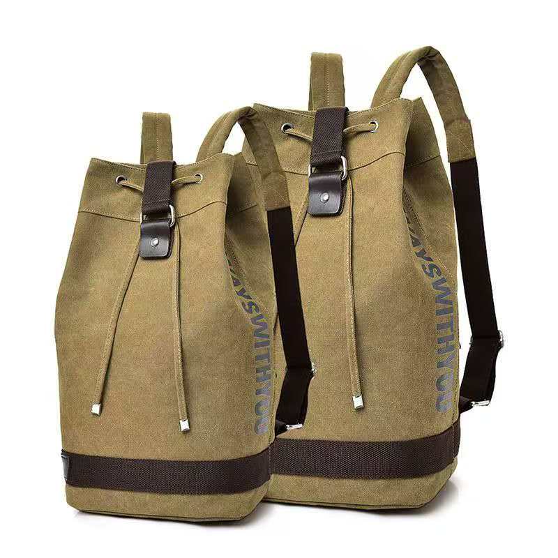 Canvas Backpack Casual - حقيبة ظهر قماشية 2026 مع أشرطة