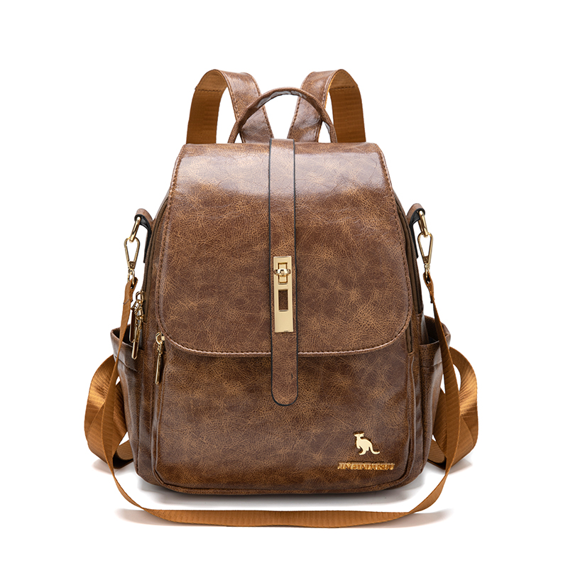 Leather Backpack Vintage - حقيبة ظهر عتيقة من الجلد الناعم