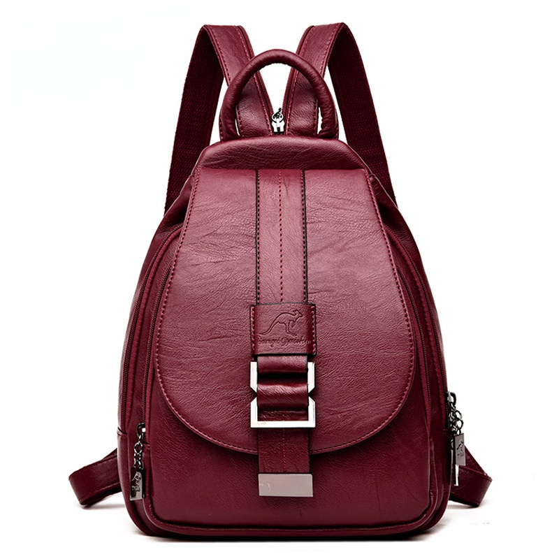 Leather Backpack Vintage - مصمم حقائب الظهر المرأة حقيبة ظهر