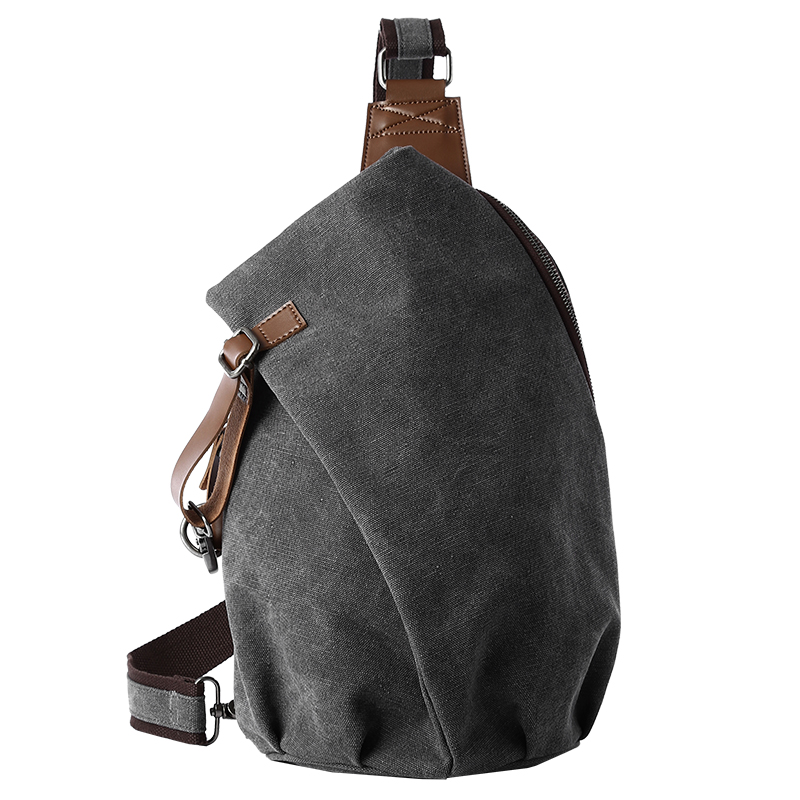 Canvas Backpack Casual - حقيبة كتف رجالية كبيرة السعة من