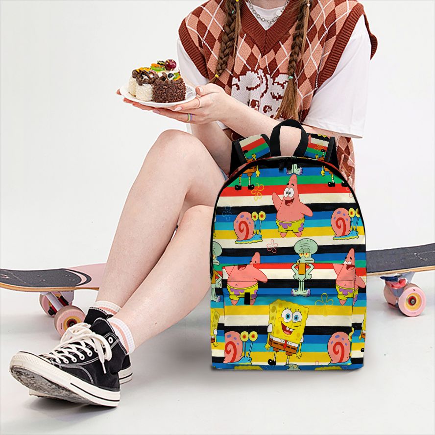 School Backpack Teen - حقيبة ظهر سبونج بوب سكوير بانتس