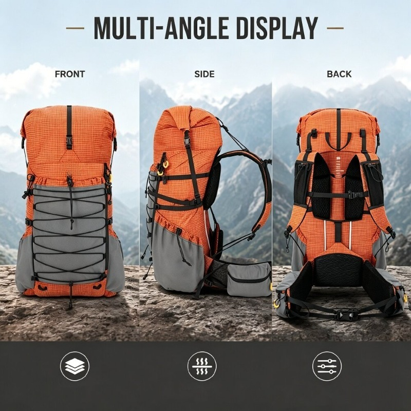 Rain Cover Backpack - حقيبة ظهر خفيفة الوزن للتنزه سعة