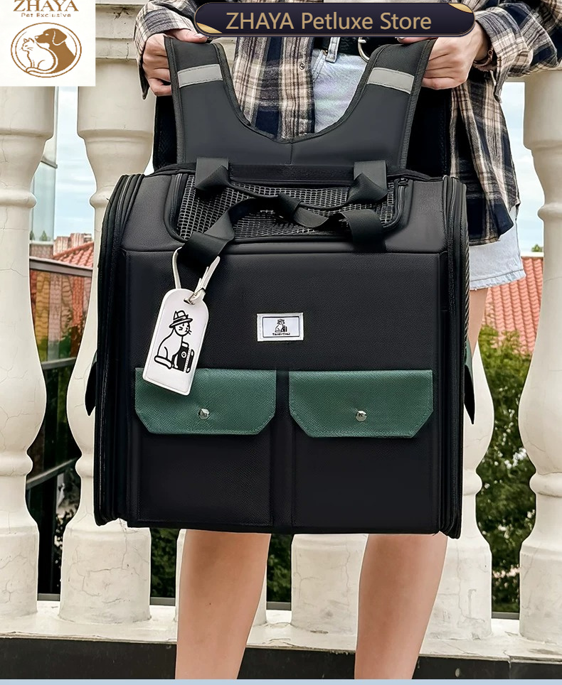 Foldable Backpack Small - حقيبة ظهر كبيرة لحمل القطط من