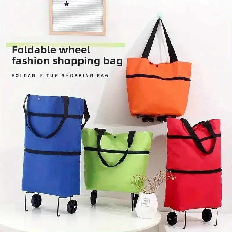 Foldable Backpack Small - عربة تسوق قابلة للطي ومحمولة مع