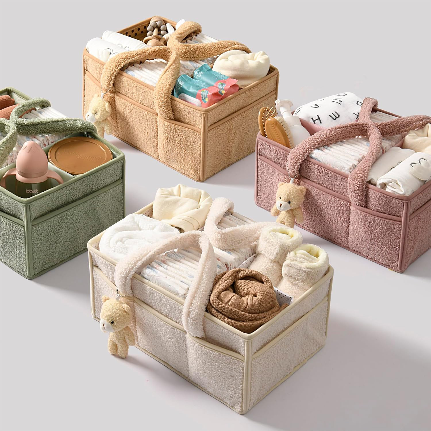 Backpack Diaper Bag - حقيبة سفر كبيرة السعة للأمهات، حقيبة