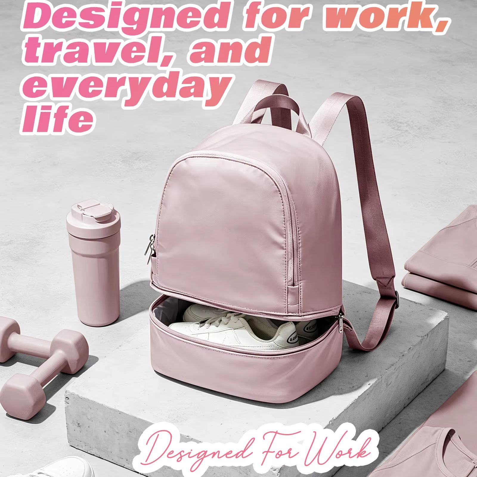 Fashion Backpack Women - حقيبة للنساء، حقيبة ظهر رياضية صغيرة