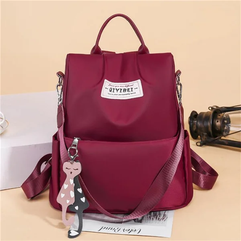 Travel Backpack Anti Theft - حقيبة ظهر أكسفورد مضادة للماء للنساء