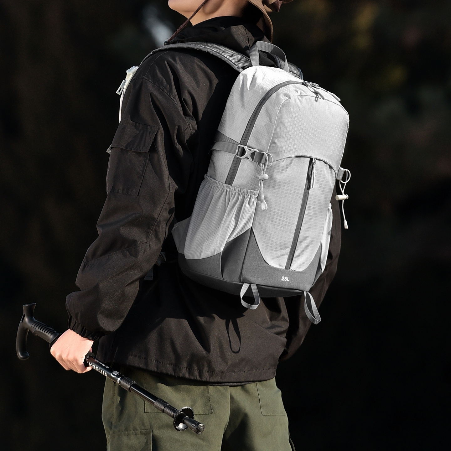 حقيبة ظهر للتنزه سعة 25 لتر، ح - مراجعة Hiking Backpack Waterproof وسعره