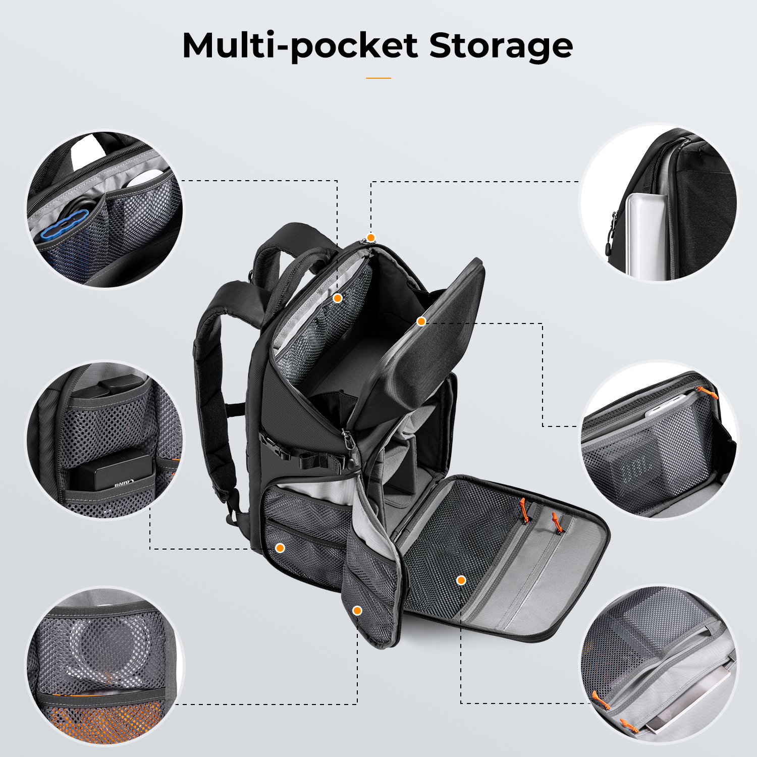حقيبة ظهر للكاميرا من K&F CONC - مراجعة Laptop Backpack 15.6 وسعره