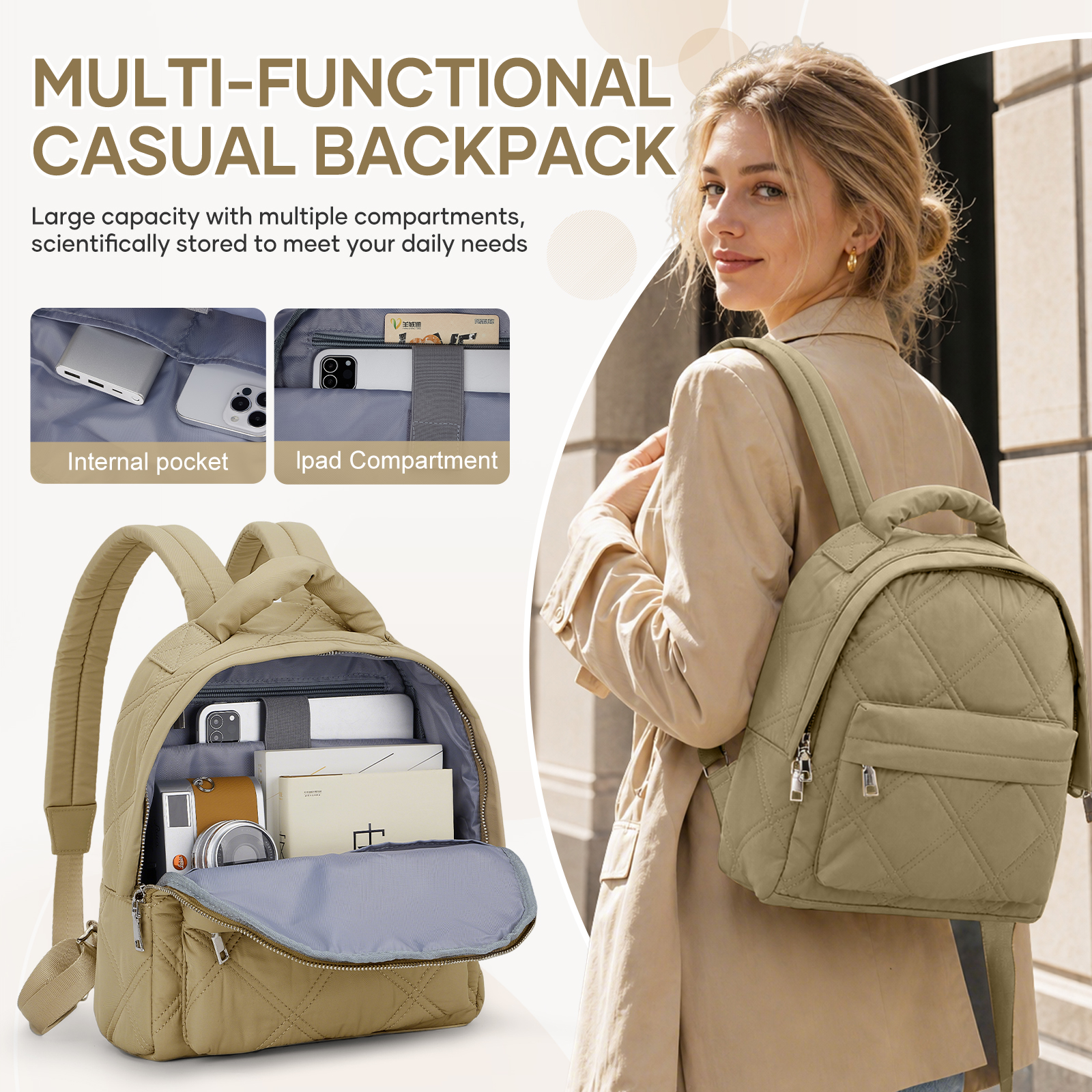 حقيبة ظهر رجالية كروس بودي، حق - مراجعة Sling Backpack Shoulder وسعره