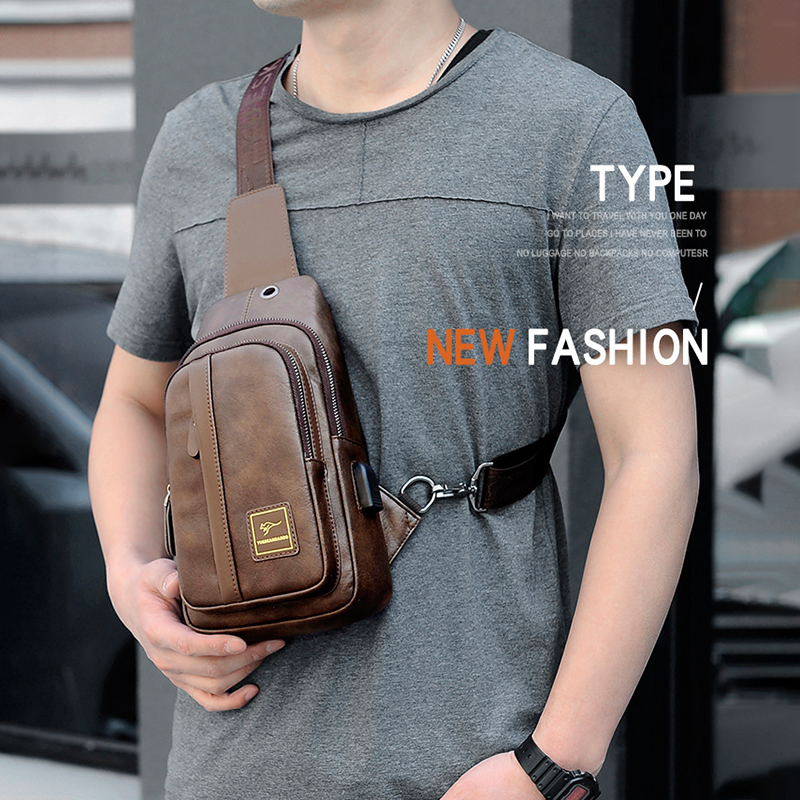 حقيبة صدر محمولة للرجال محفظة  - مراجعة Mini Backpack Purse وسعره