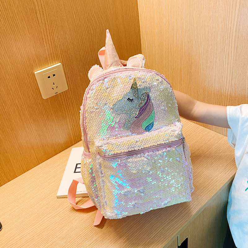 حقيبة ظهر يونيكورن مزينة بالتر - مراجعة Fashion Backpack Women وسعره