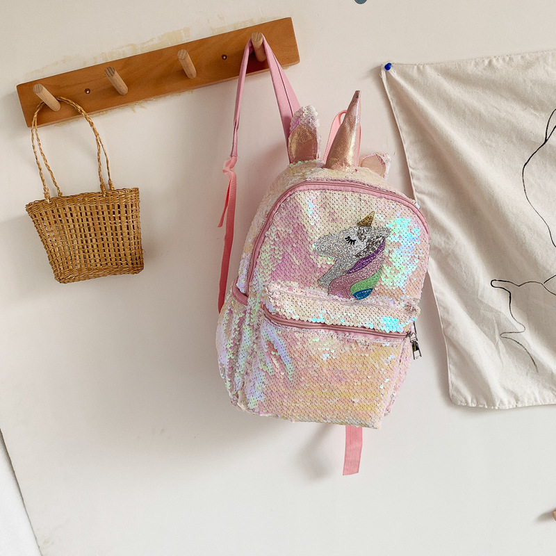 حقيبة ظهر يونيكورن مزينة بالتر - مراجعة Fashion Backpack Women وسعره
