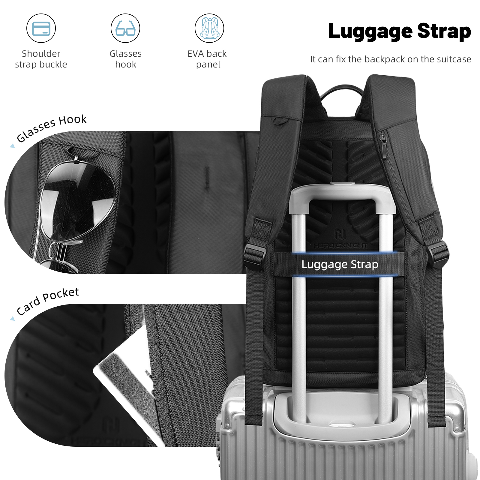 حقيبة ظهر رجالية خفيفة الوزن م - مراجعة Laptop Backpack 15.6 وسعره