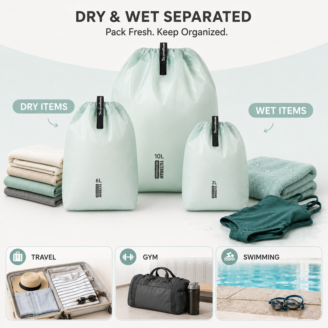 حقيبة تخزين كبيرة السعة مقاومة - مراجعة Hiking Backpack Waterproof وسعره
