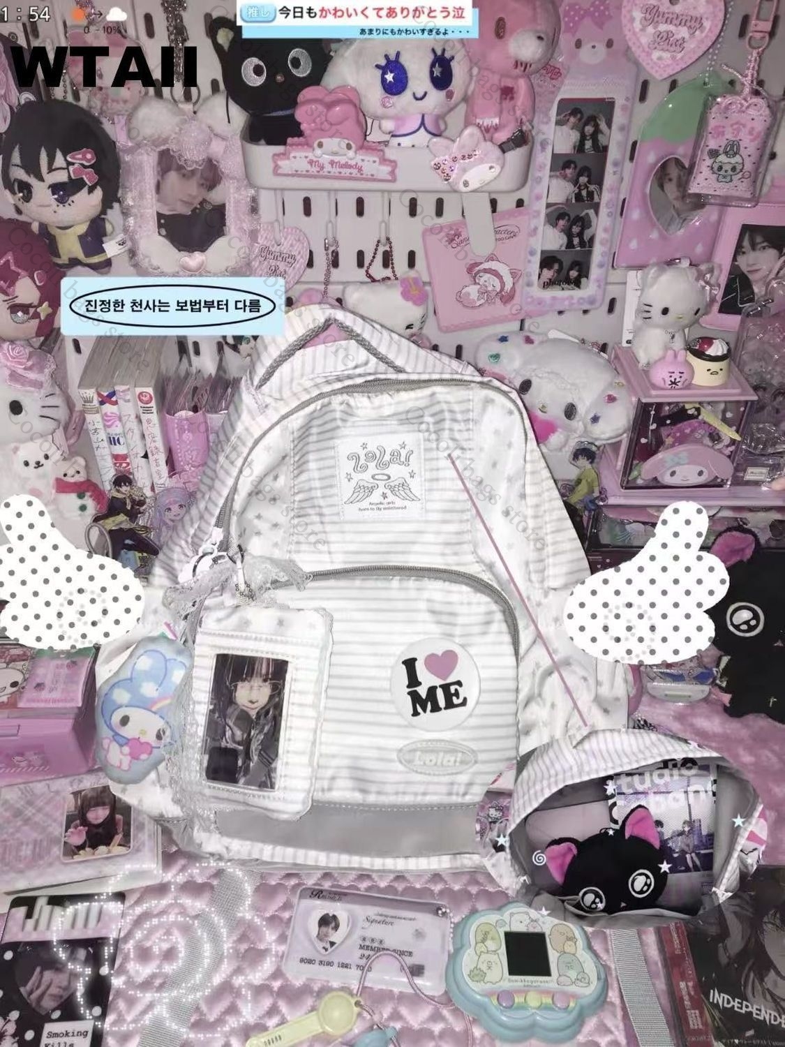حقيبة ظهر عصرية مخططة منقطة لل - مراجعة Canvas Backpack Casual وسعره