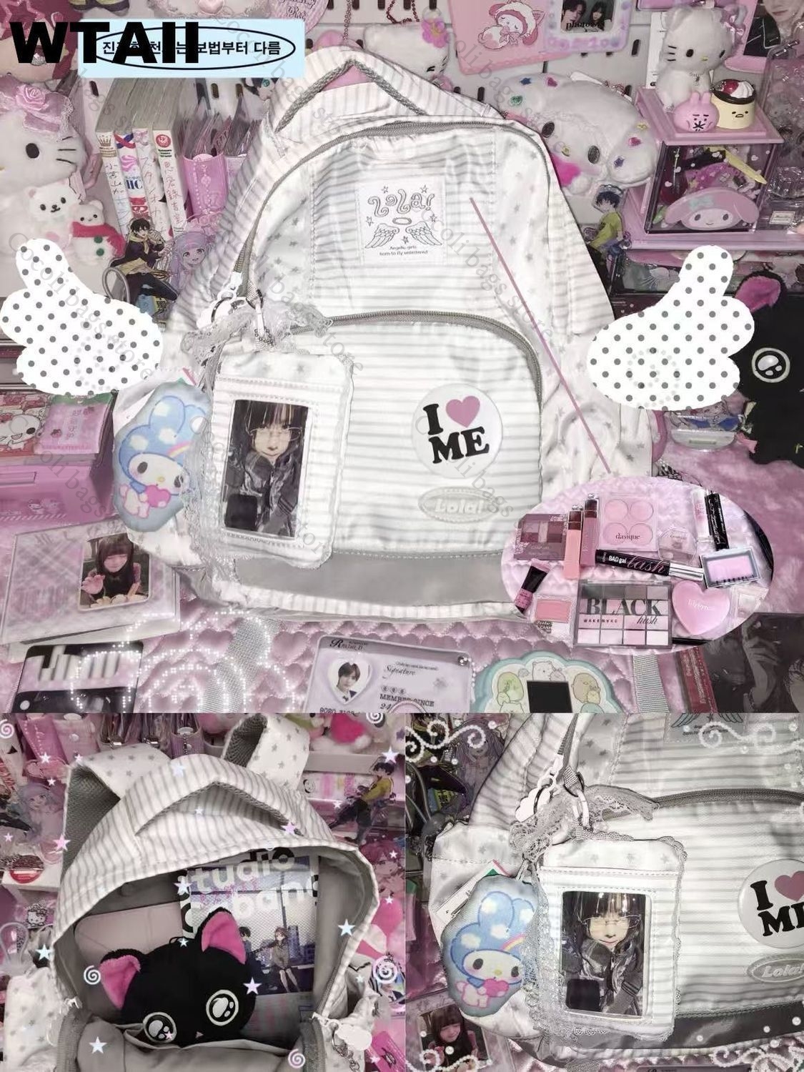 حقيبة ظهر عصرية مخططة منقطة لل - مراجعة Canvas Backpack Casual وسعره