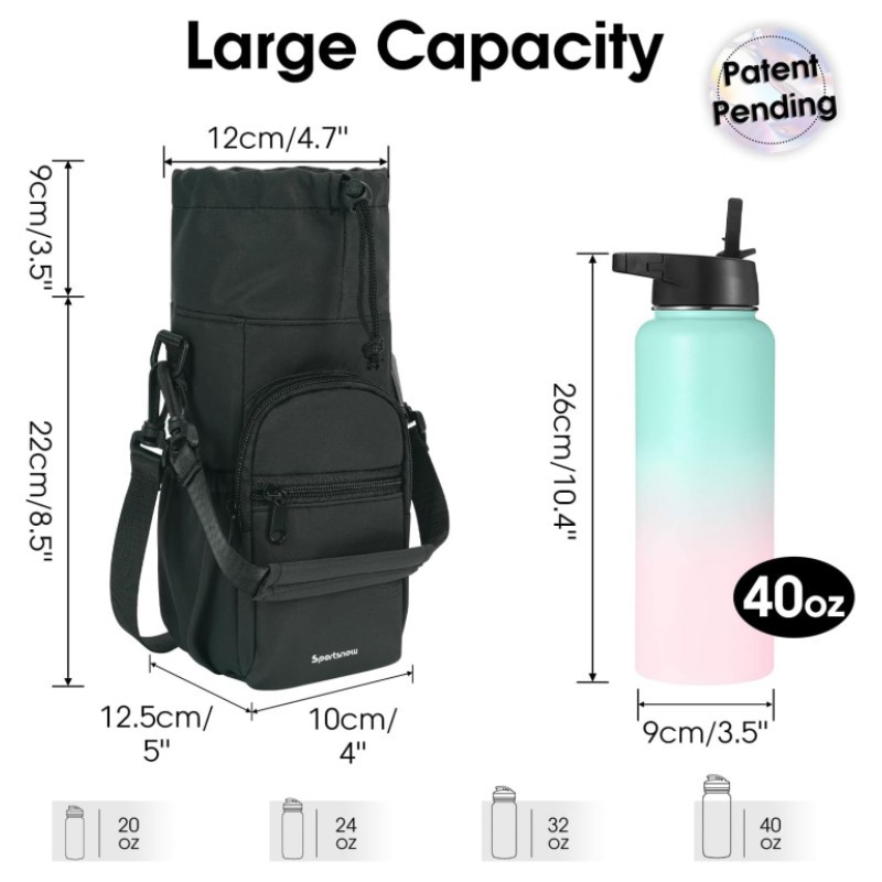 حامل زجاجة ماء مع حزام 40 أونص - مراجعة Hydration Pack Outdoor وسعره