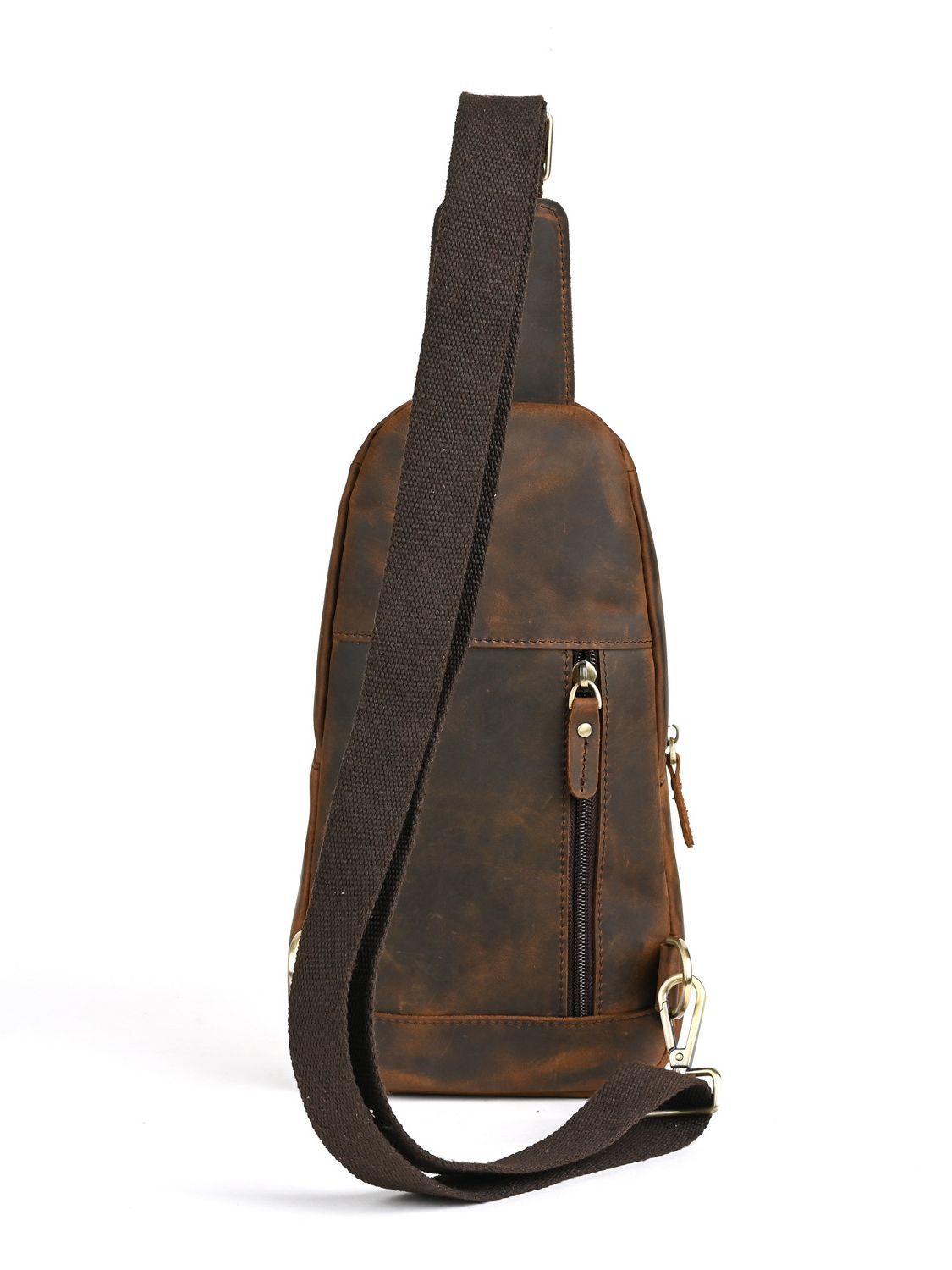حقيبة صدر رجالية فاخرة متعددة  - مراجعة Leather Backpack Vintage وسعره