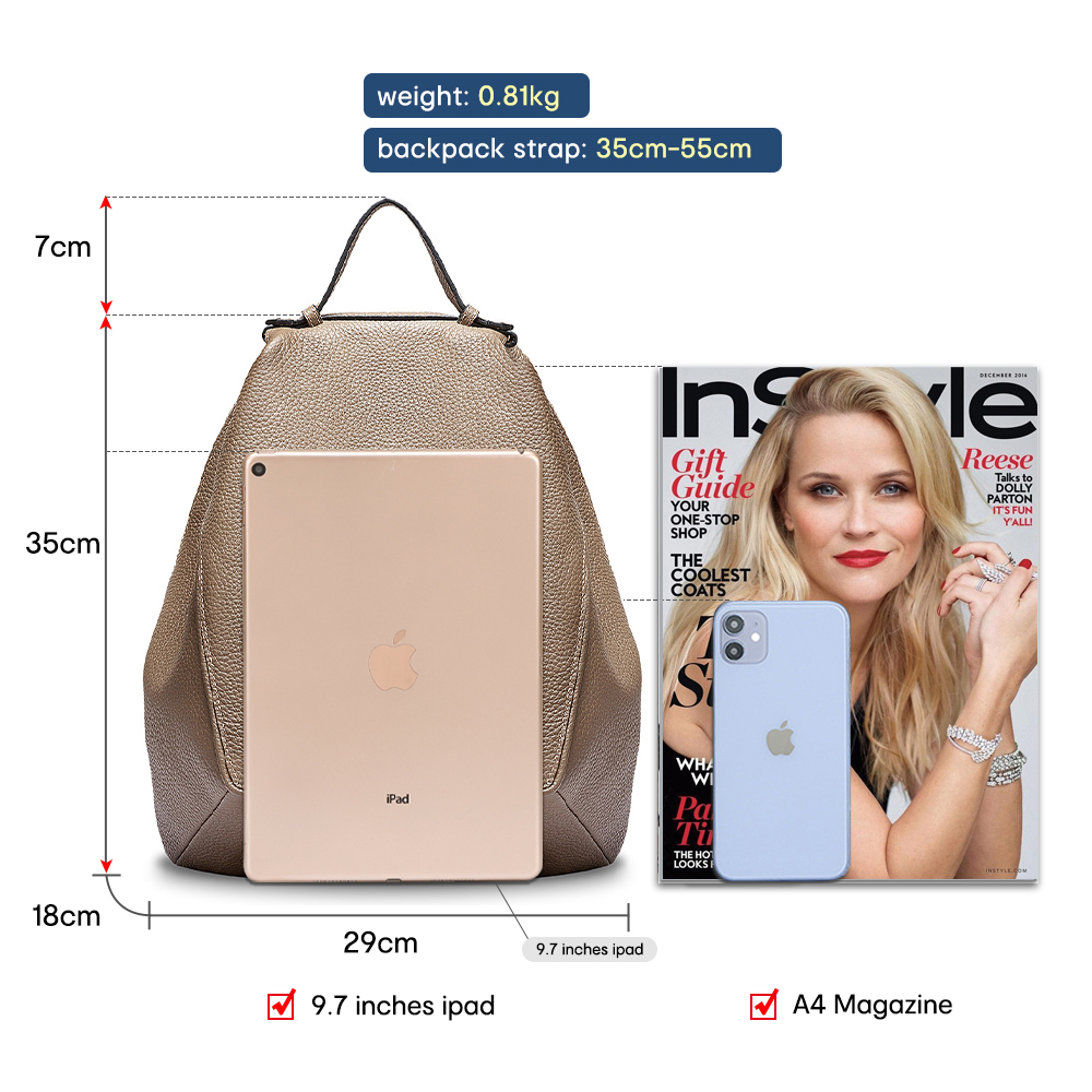 حقيبة ظهر Zency للسيدات 100% م - مراجعة Travel Backpack Anti Theft وسعره