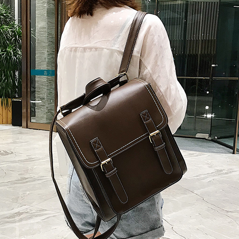 حقيبة للظهر فينتاج الإناث بولي - مراجعة Leather Backpack Vintage وسعره