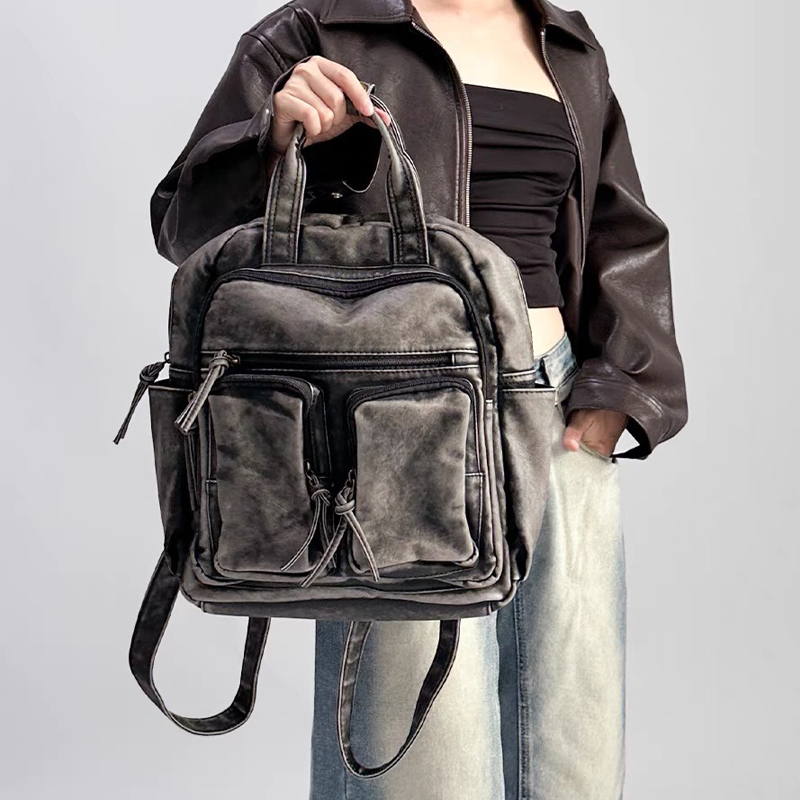 حقائب ظهر فاخرة من جلد البولي  - مراجعة Leather Backpack Vintage وسعره