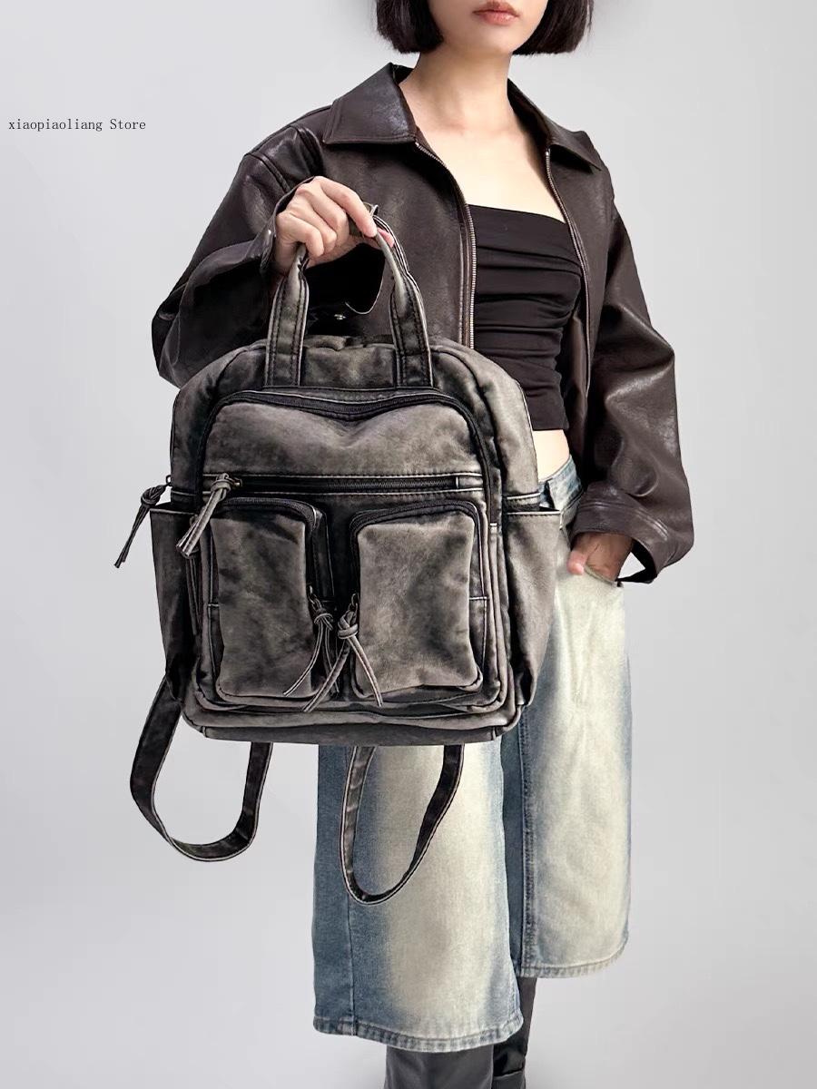 حقائب ظهر فاخرة من جلد البولي  - مراجعة Leather Backpack Vintage وسعره