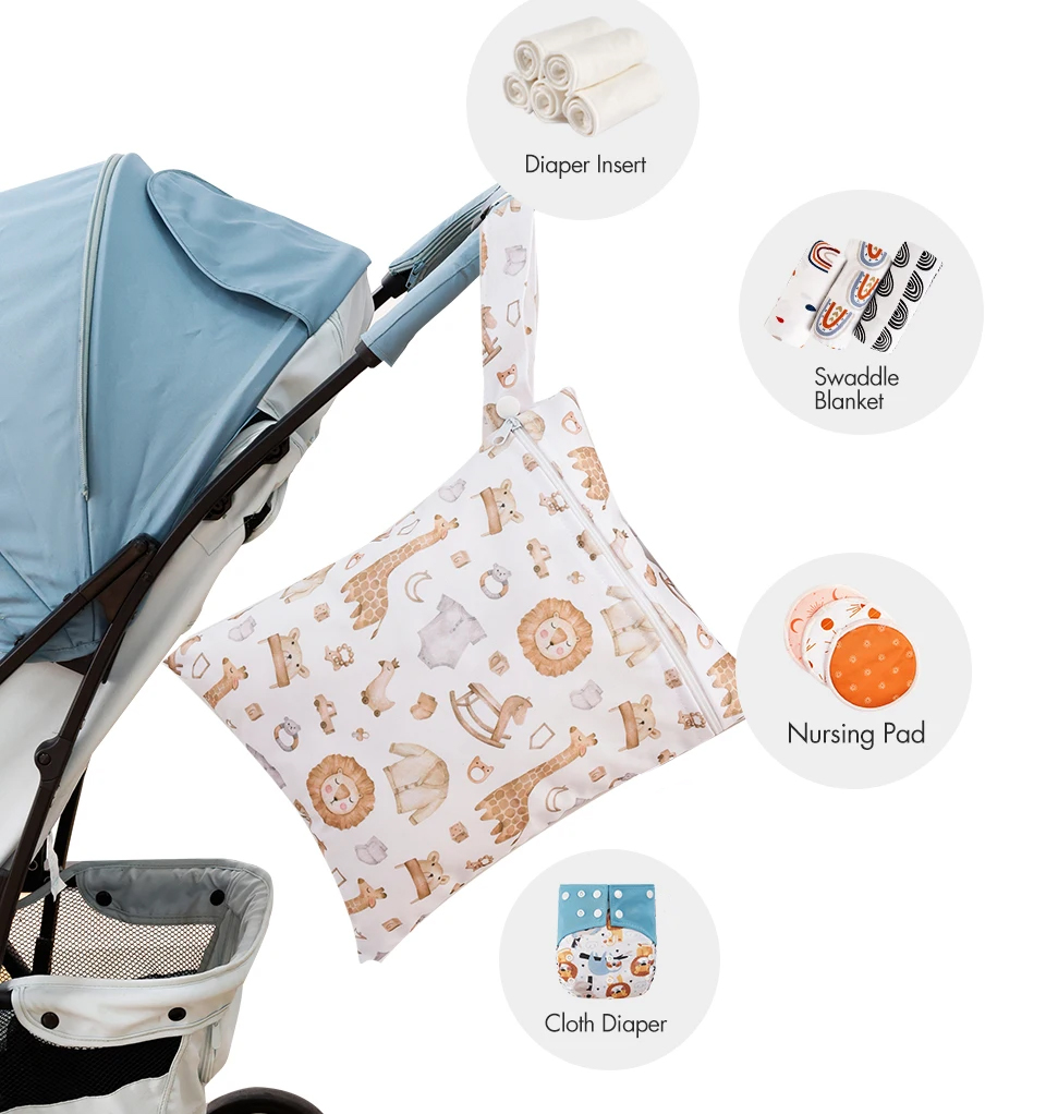 3 قطعة حقيبة مستحضرات التجميل  - مراجعة Backpack Diaper Bag وسعره