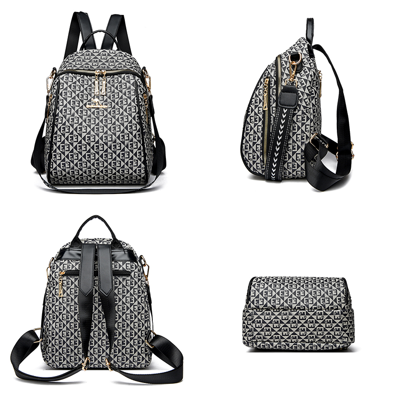 حقيبة كتف بطبعة حروف عتيقة للن - مراجعة Fashion Backpack Women وسعره