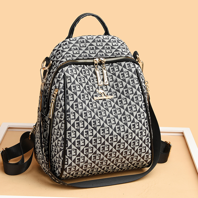 حقيبة كتف بطبعة حروف عتيقة للن - مراجعة Fashion Backpack Women وسعره