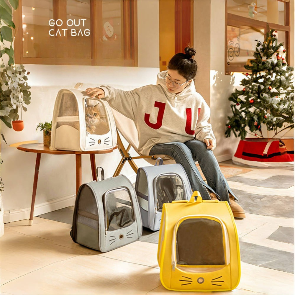 حقيبة ظهر لحمل القطط مقاس 35×2 - مراجعة Foldable Backpack Small وسعره