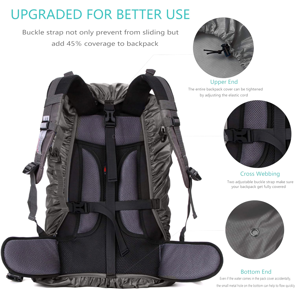 غطاء حقيبة ظهر مقاوم للماء مع  - مراجعة Rain Cover Backpack وسعره