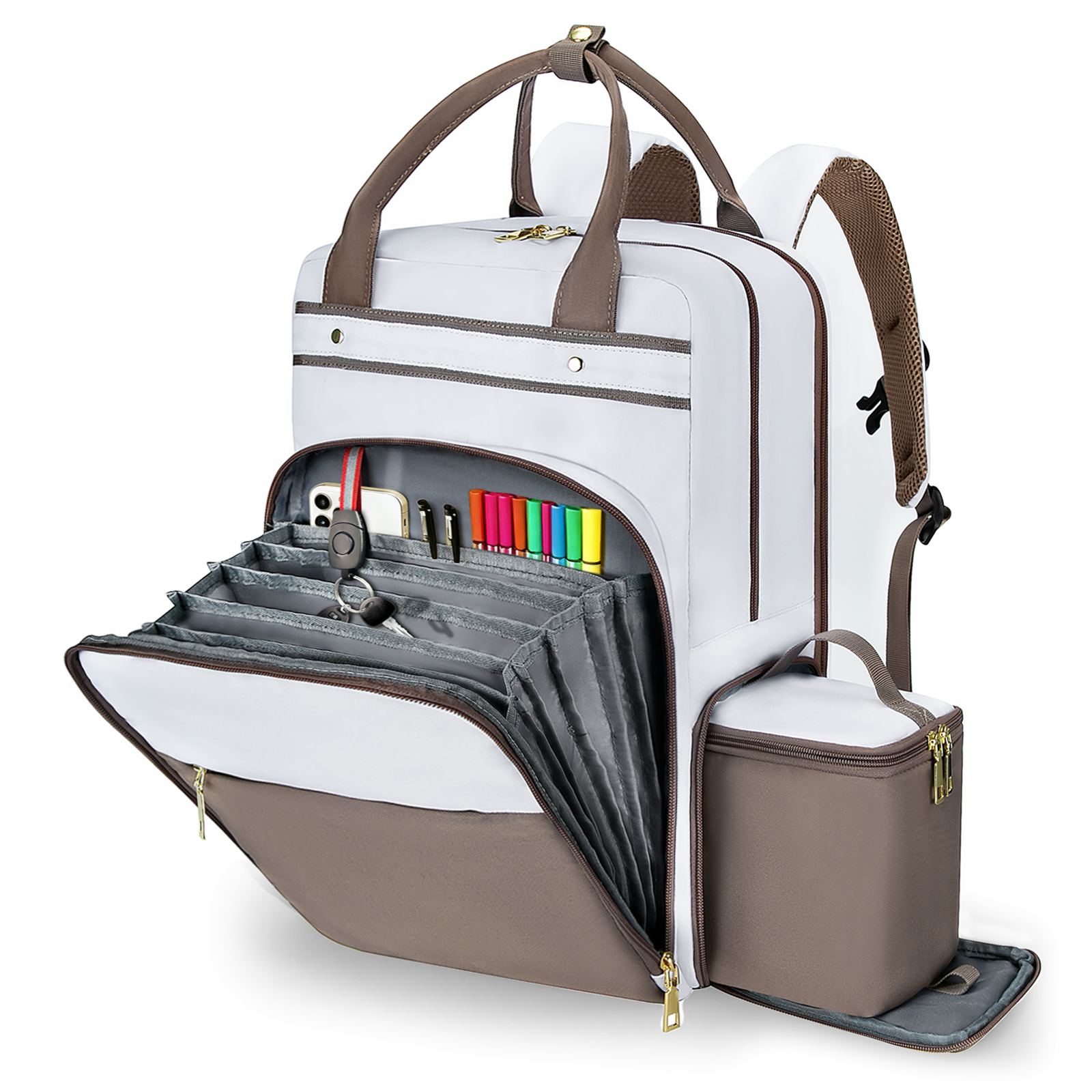 حقيبة ظهر للمعلم مع حقيبة غداء - مراجعة Laptop Backpack 15.6 وسعره
