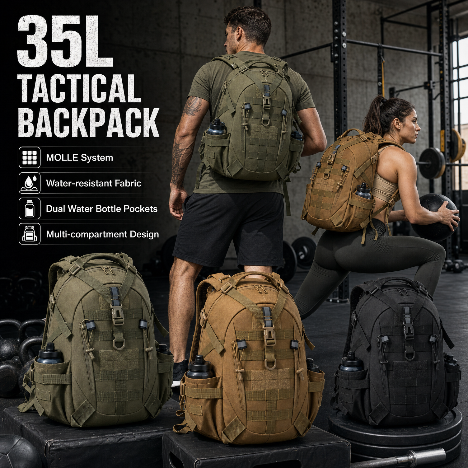 حقيبة ظهر تكتيكية للرجال سعة 3 - مراجعة Rucksack Military Style وسعره