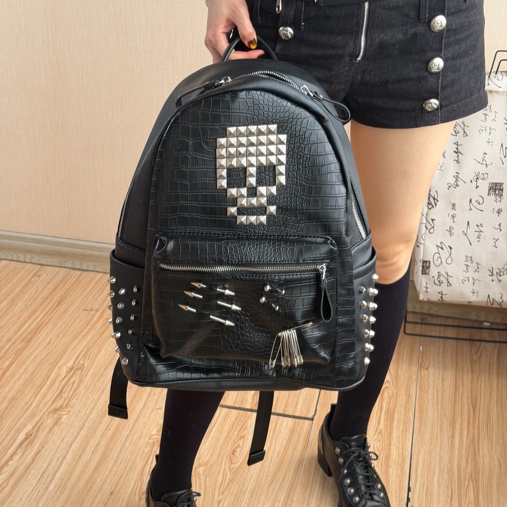 حقيبة ظهر أصلية بنمط جلد التمس - مراجعة Fashion Backpack Women وسعره