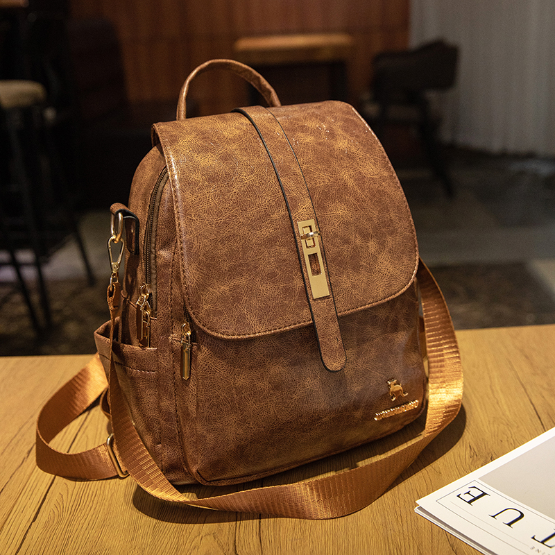حقيبة ظهر عتيقة من الجلد الناع - مراجعة Leather Backpack Vintage وسعره