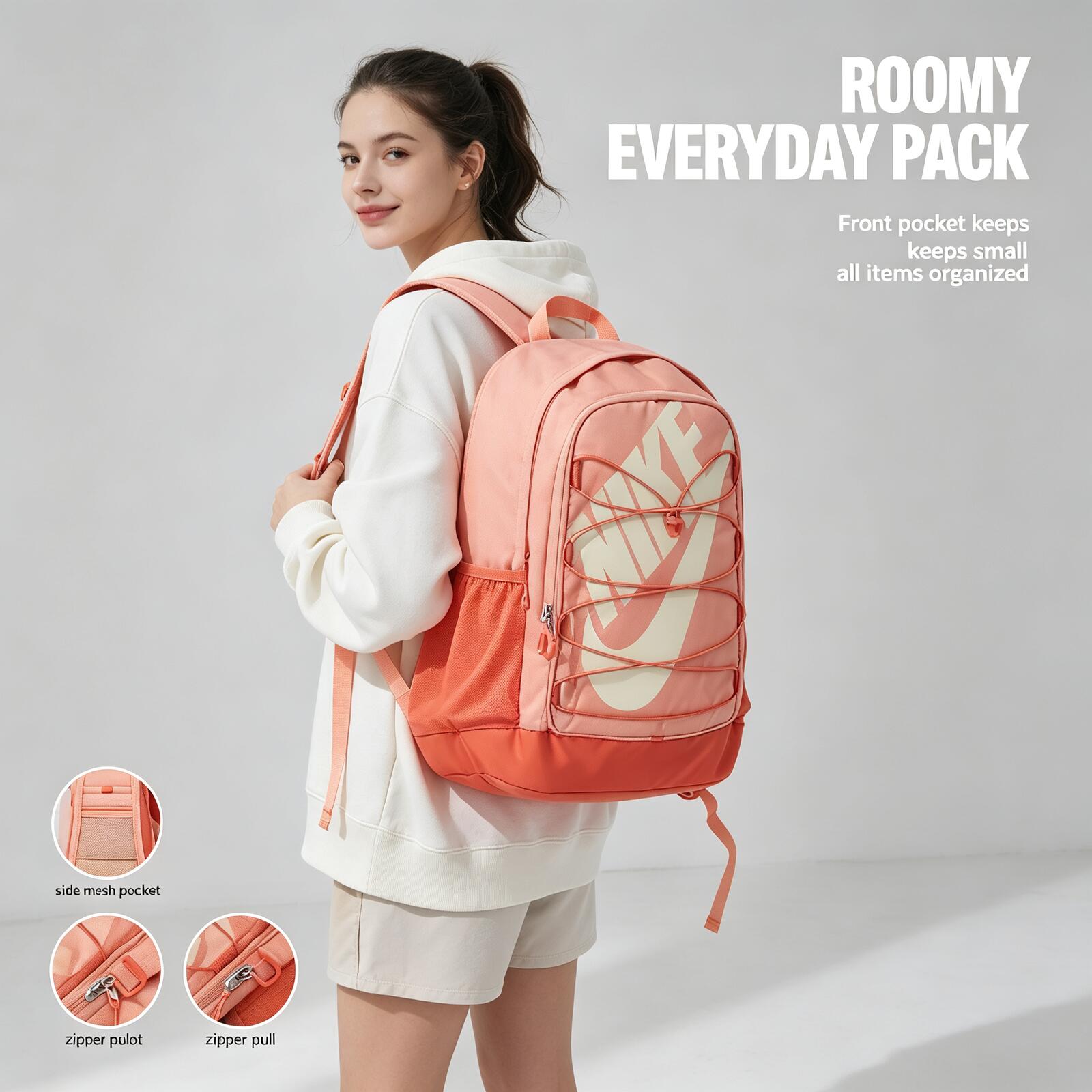 حقيبة نايك للرجال والنساء، حقي - مراجعة Fashion Backpack Women وسعره