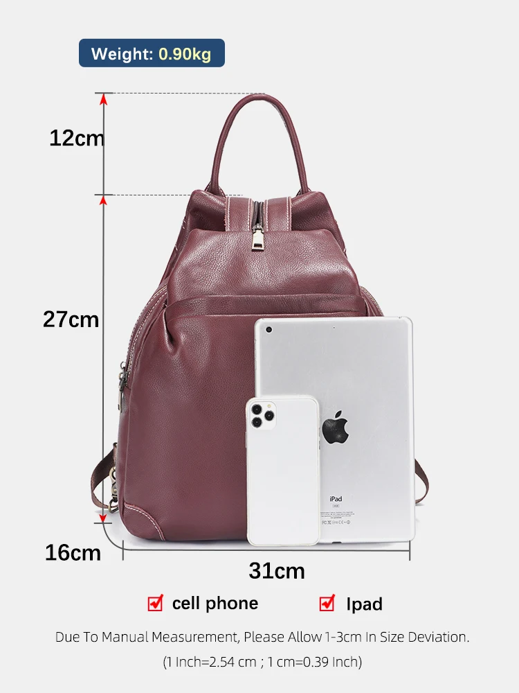 حقائب ظهر نسائية من الجلد الطب - مراجعة Travel Backpack Anti Theft وسعره