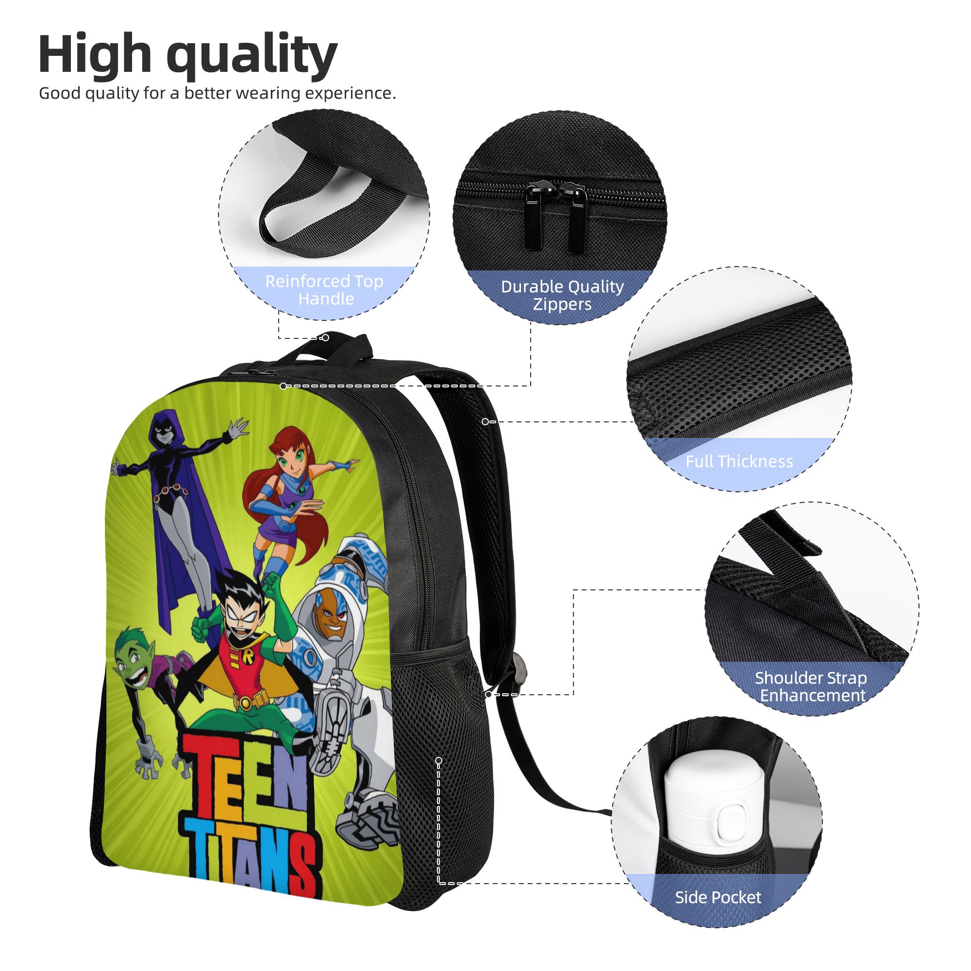 حقيبة ظهر Teen Titans Go Raven - مراجعة School Backpack Teen وسعره