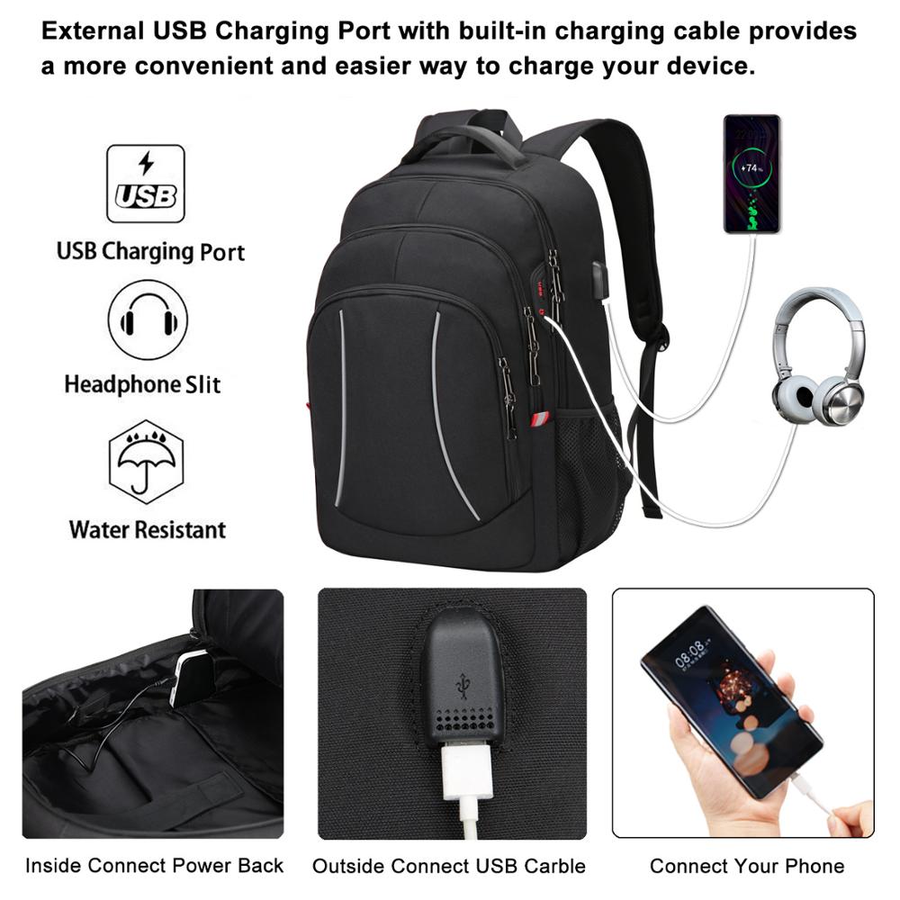 الرجال متعددة الوظائف السفر حق - مراجعة Laptop Backpack 15.6 وسعره