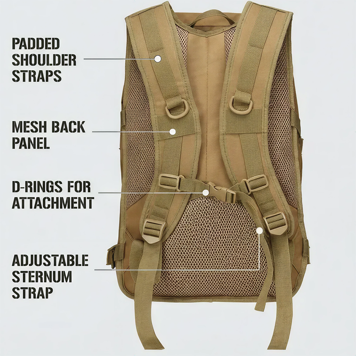 حقيبة ظهر تدريبية للرجال سعة 3 - مراجعة Rucksack Military Style وسعره