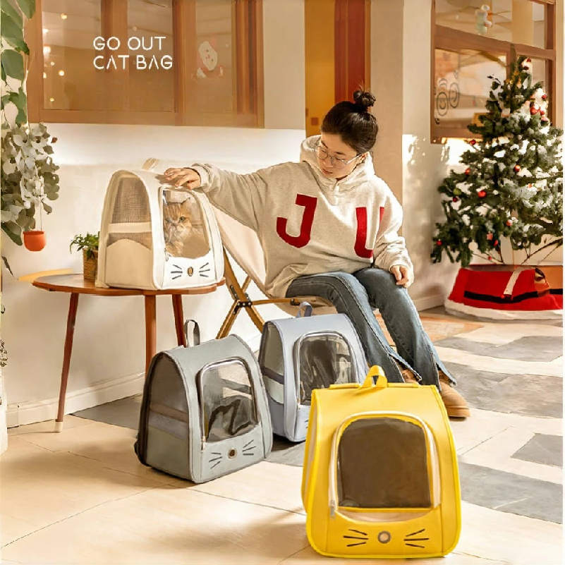 حقيبة ظهر لحمل القطط مع نافذة  - مراجعة Foldable Backpack Small وسعره