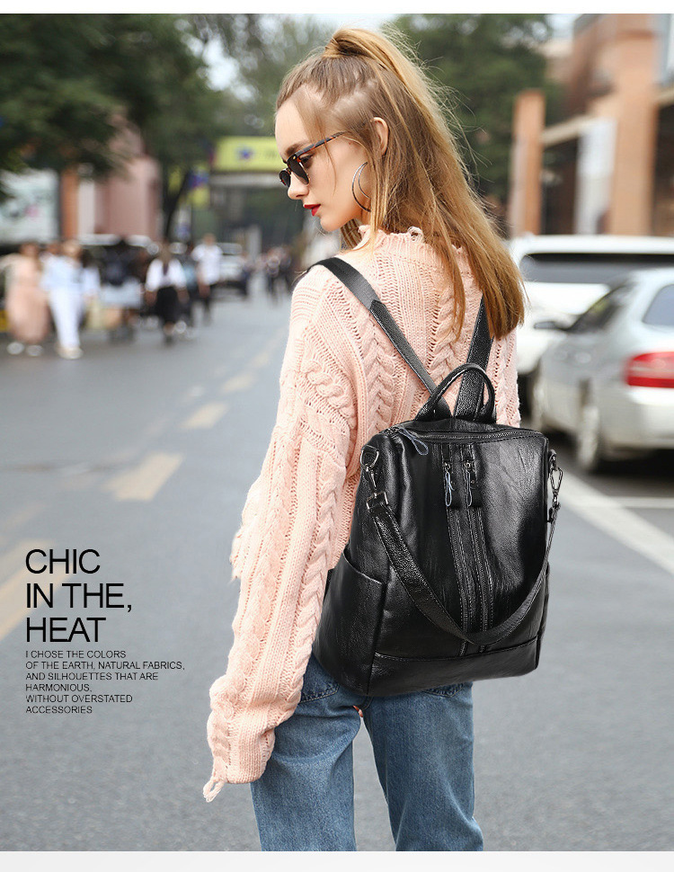 المرأة حقيبة جلدية ناعمة مدرسة - مراجعة Canvas Backpack Casual وسعره