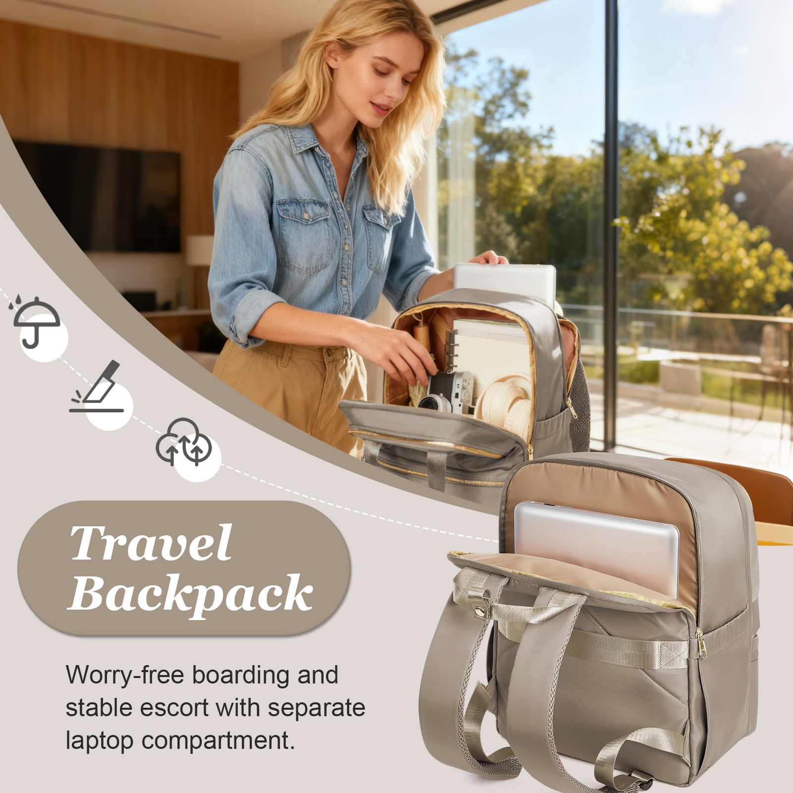Ryanair 40x30x20 حقيبة السفر ل - مراجعة Fashion Backpack Women وسعره
