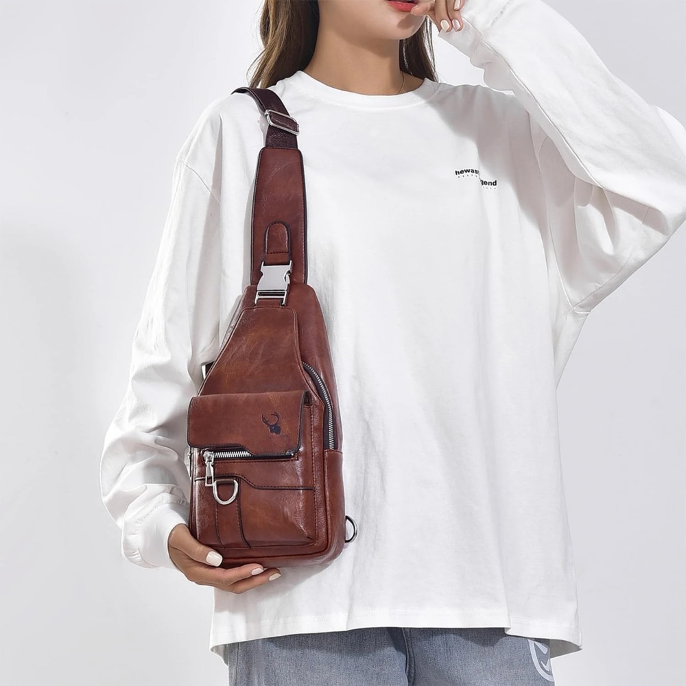 حقيبة كتف للرجال، حقيبة صدرية  - مراجعة Sling Backpack Shoulder وسعره