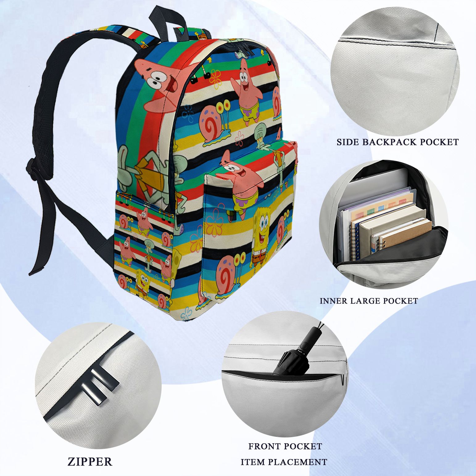 حقيبة ظهر سبونج بوب سكوير بانت - مراجعة School Backpack Teen وسعره