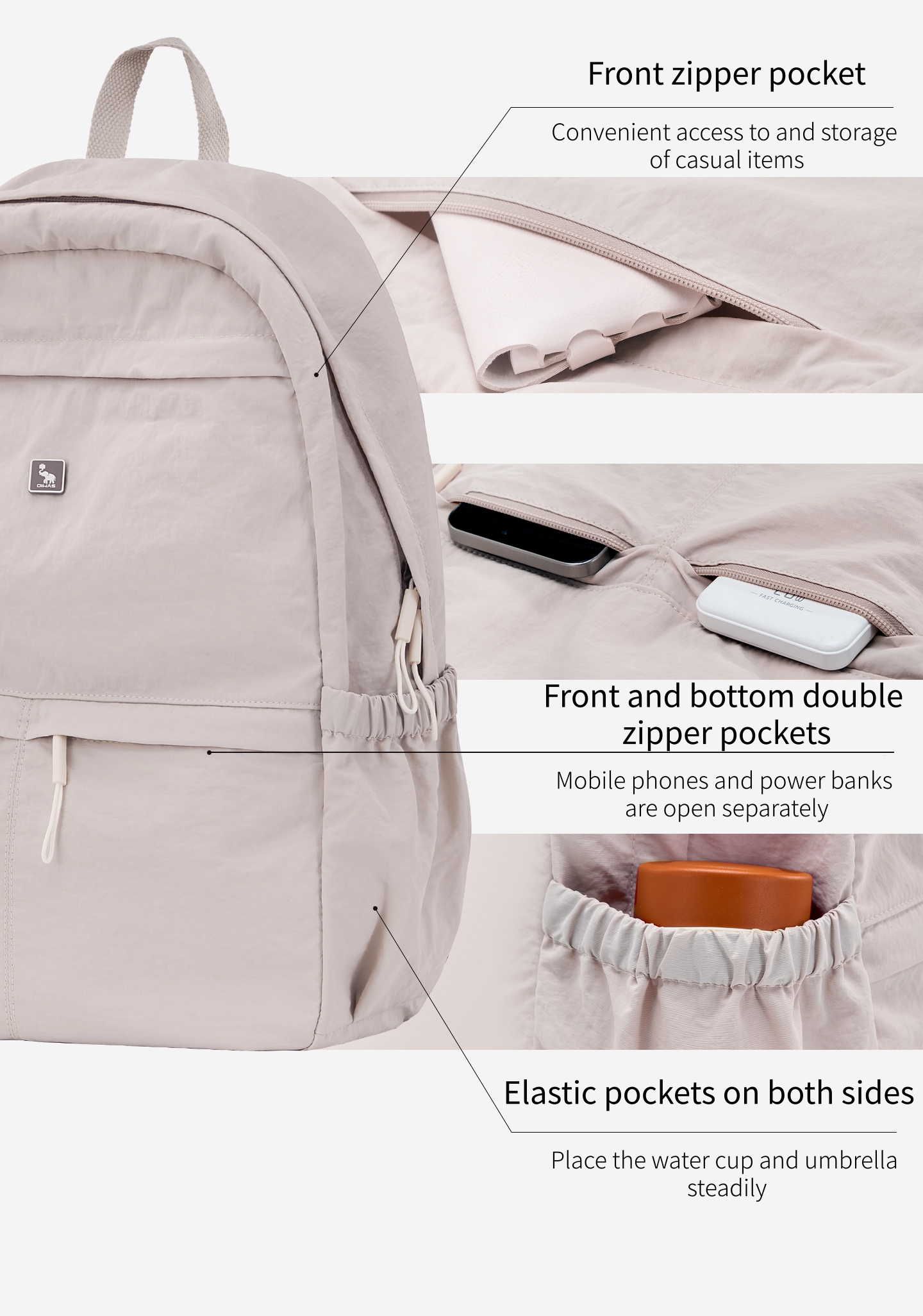 حقيبة ظهر OIWAS خفيفة الوزن لل - مراجعة Canvas Backpack Casual وسعره