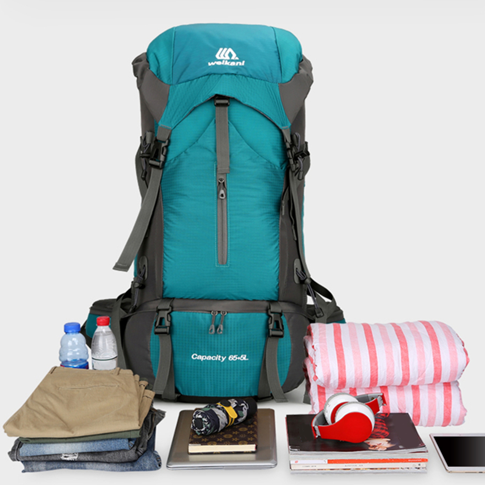حقيبة ظهر كبيرة جدًا سعة 70 لت - مراجعة Rain Cover Backpack وسعره
