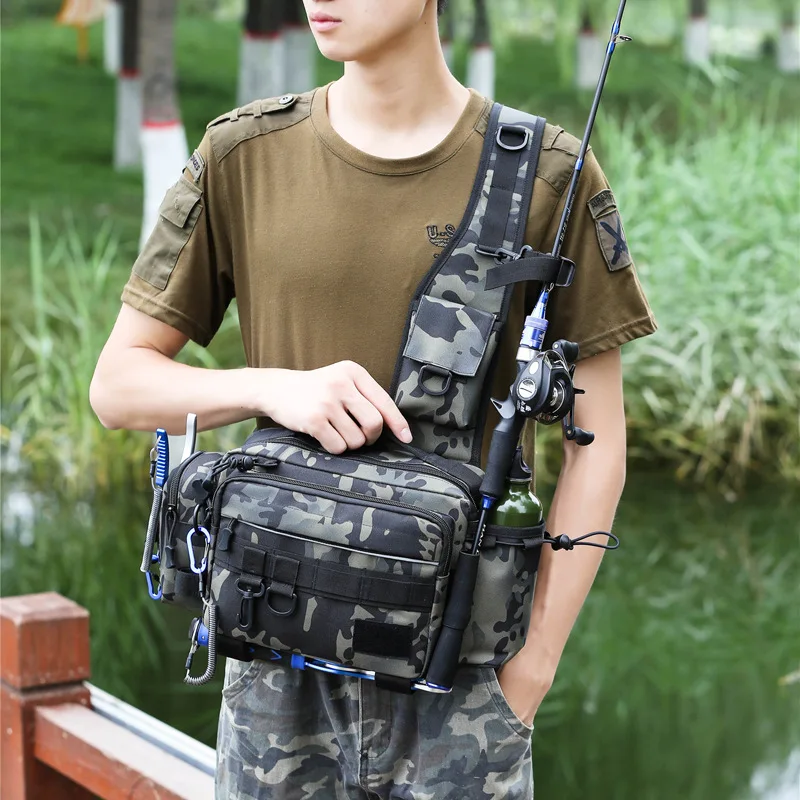 حقيبة خصر متعددة الوظائف بسعة  - مراجعة Sling Backpack Shoulder وسعره